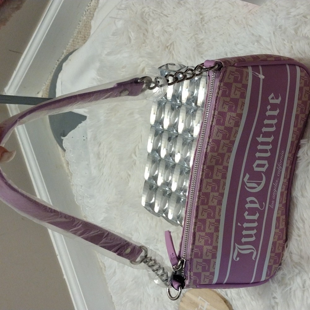 Juicy Couture Violet Tulle Shoulder Bag ✨ 🆕 - Picture 8 of 12